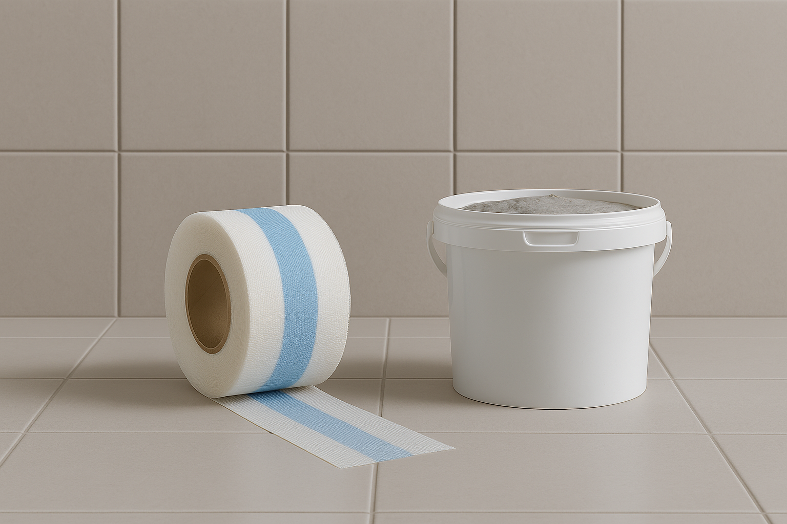 Kimband - voorbereiding voor beton ciré in de badkamer